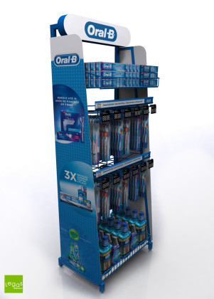DISPLAY-CHAO-UNILIDER-ORAL-B-PEG-EXPOSITOR-ARAMADO-LEGAS-DISPLAYS